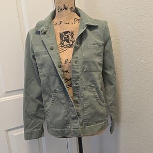 Women's Green Jean Jacket